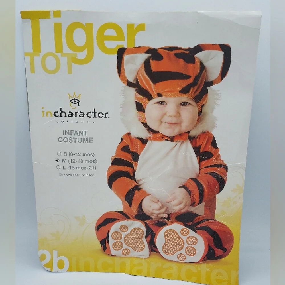 *SHIPS SAME/NEXT DAY!* New Toddler Tiger Costume - Size 12-18mo - Super Cute